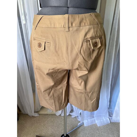 high waisted shorts tan - Picture 3 of 8